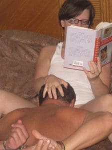 Reading sex stories and cuckold fantasies in a book excites many hotwifes 