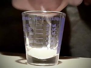 Perfectly suitable: Shot glass with scale